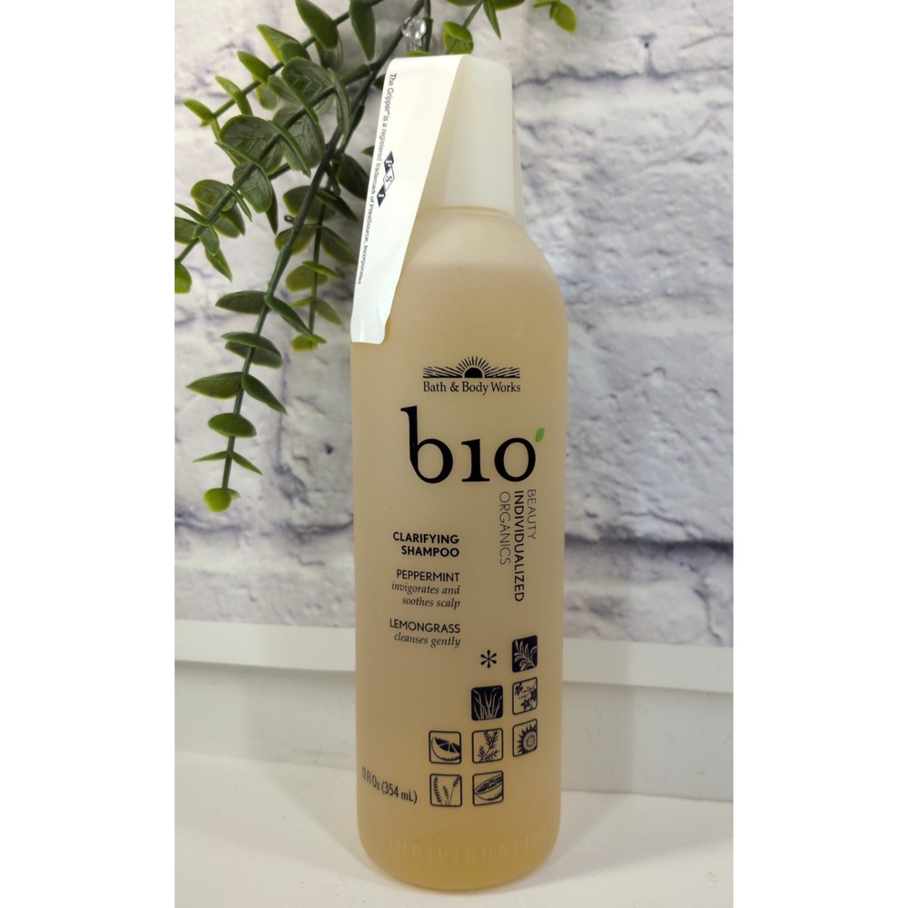 NEW RARE⭐️Bath & Body Works Bio Clarifying Shampoo Peppermint Lemongrass 12oz